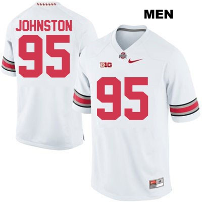 Ohio State Buckeyes Men's Cameron Johnston #95 White Authentic Nike College NCAA Stitched Football Jersey OY19F01SH
